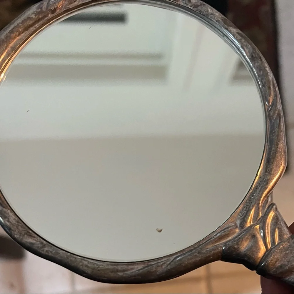 GODINGER Elegant Silver Hand Mirror - Excellent Condition